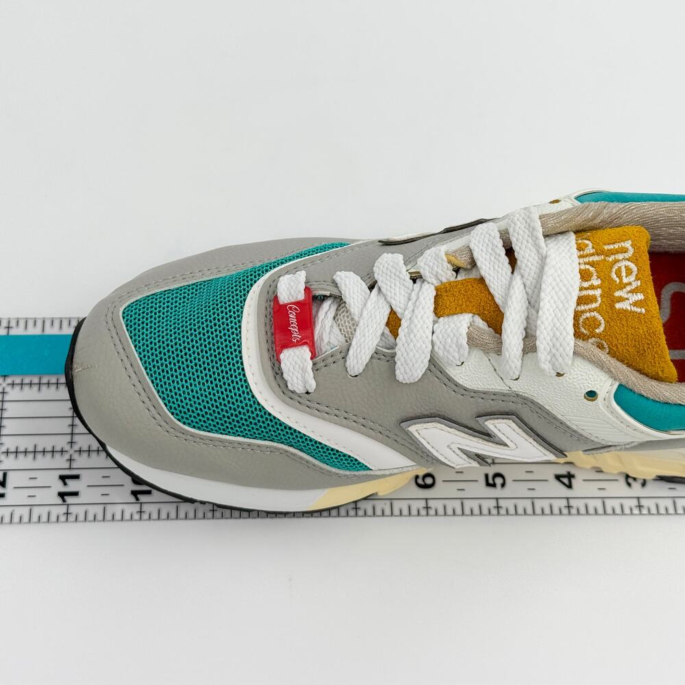 Concepts x New Balance 997.5 Esplanade Grey Teal Yellow Made in USA M9975CN - Picture 13 of 14
